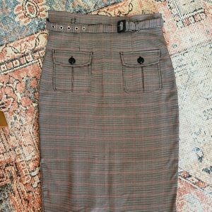 Pencil Skirt Checkered